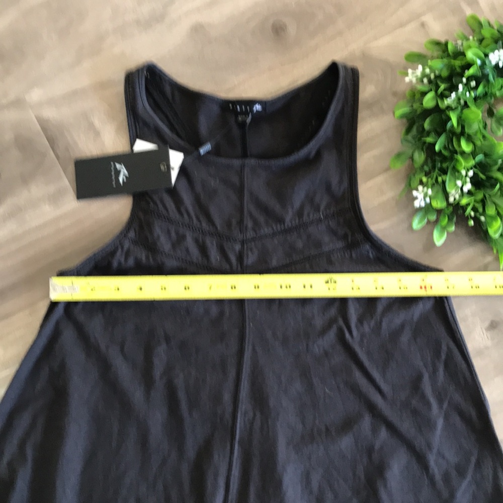 RUSTY Zinnia Mini skater Dress in BLACK - Size LG - Picture 2 of 9